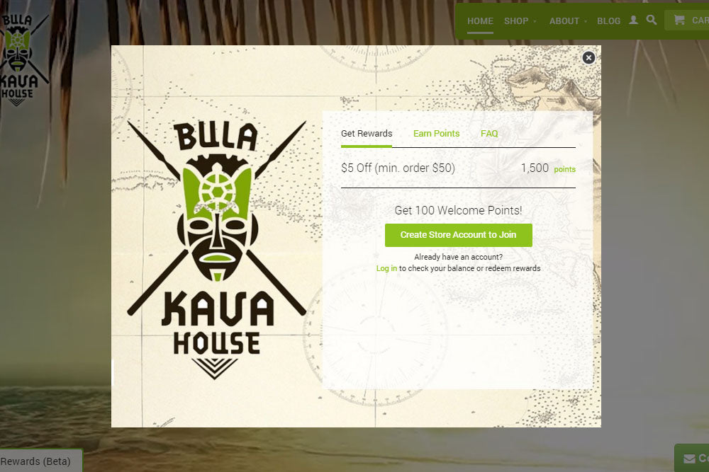 Your Invitation to the new Bula Kava Rewards Loyalty Program!