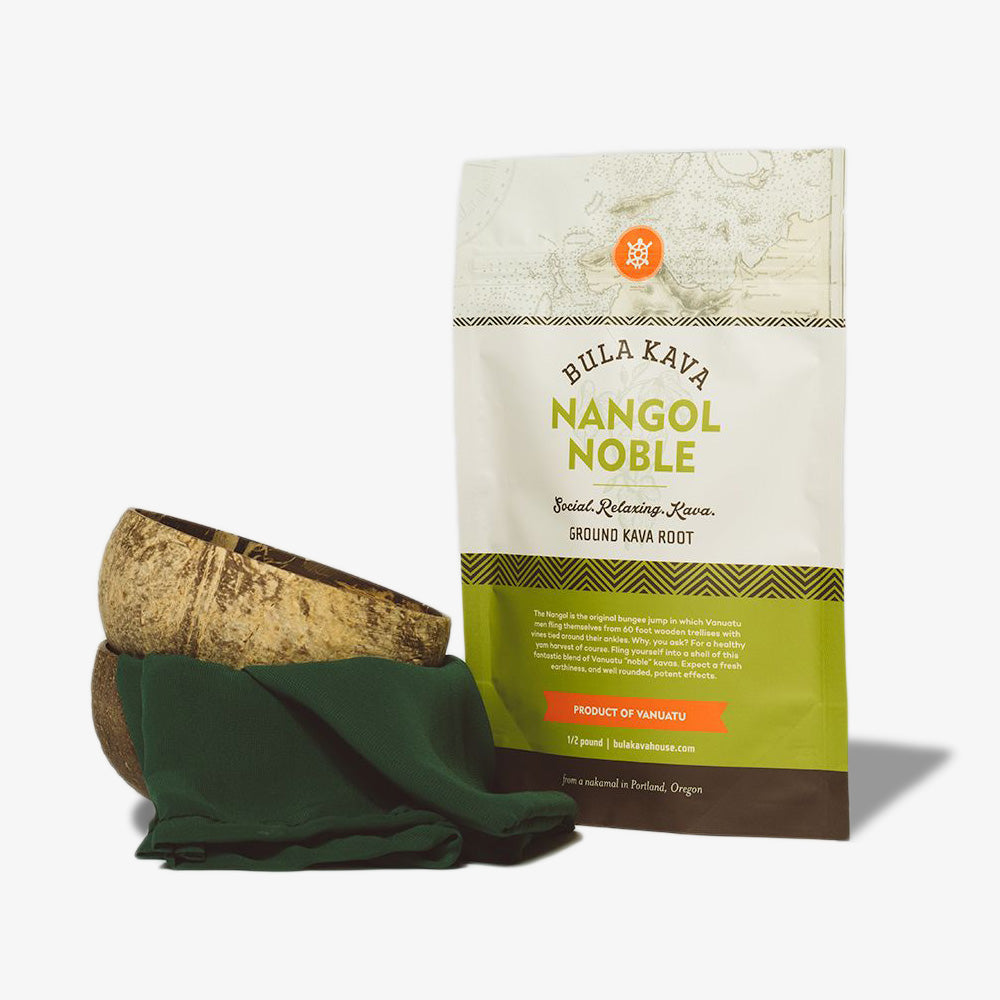 Kava Kava | Nangol Noble Kava Ceremony Kit | Kava Tea | 1/2 LB